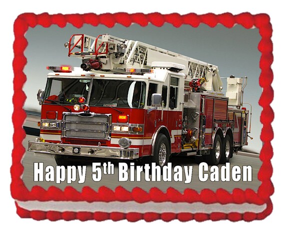 Fire Rescue Car Edible Cake Topper Boys Birthday Idea Etsy - etsy compro el camion de bomberos roblox fire fighting simulator Fire Rescue Car Edible Cake Topper Boys Birthday Idea Etsy - compro el camion de bomberos roblox fire fighting simulator