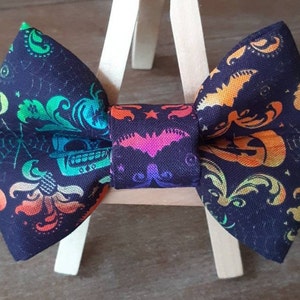 Halloween Dog Bowtie: Pet Safe Cotton, Cat Collar Bow Tie