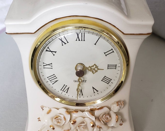 Vintage Avon Clock Porcelain Clock Quartz Avon Clock Unique Etsy