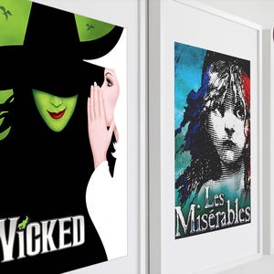 Carteles de espectáculos de Broadway / Arte para programas de mano, obsequio para teatro musical