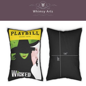 Broadway Program Pillows Playbill Art Musical Theater Gift Gift for Actor Drama kid gift Six Musical Les Miserables image 2