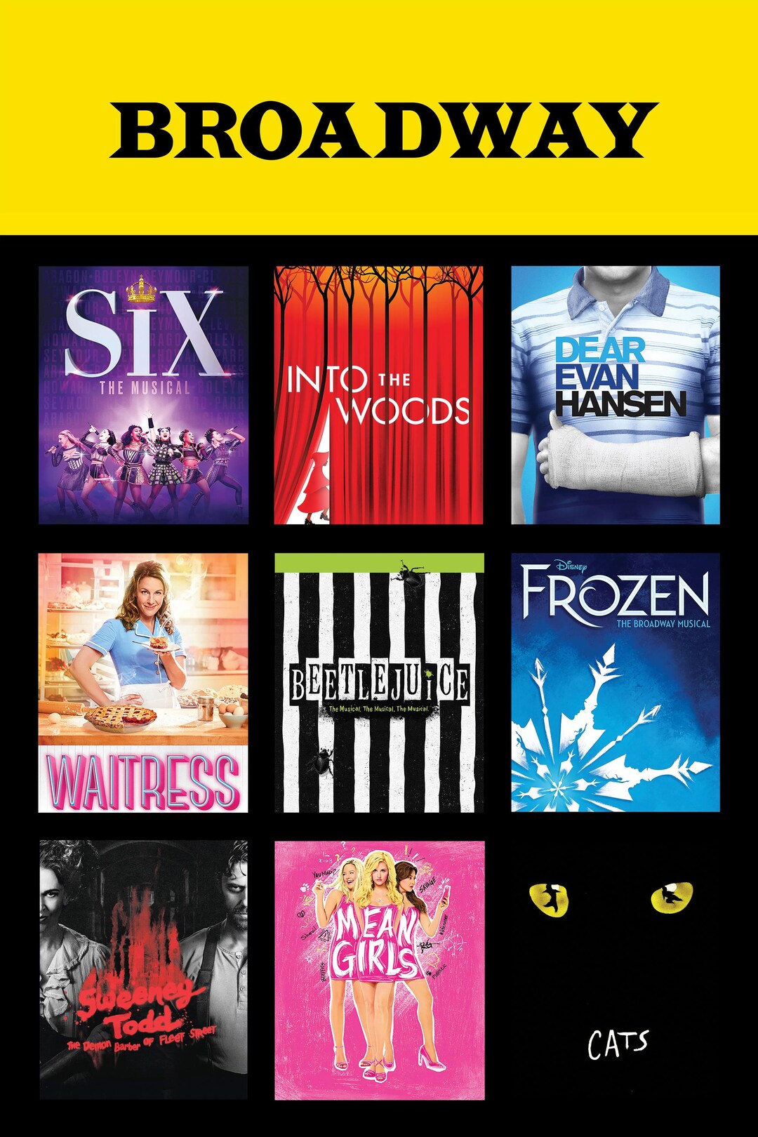Broadway Playbill Canvas Poster | Custom Musical Theater Gift - Etsy
