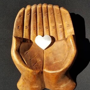 Selenite Polished Hearts Small - Medium - Large - What a Beautiful way to say I Love You with a Heart!