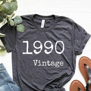35e verjaardag T-shirt, vintage 1990, grappig 35e verjaardag shirt, 35e verjaardagscadeau, vrouwen 35e verjaardag shirt, 1990-shirt