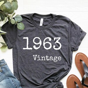 62nd Birthday T-Shirt, Vintage 1963, Funny 62nd Birthday Shirt, 62nd Birthday Gift, Women 62nd Birthday Shirt, 1963 Shirt