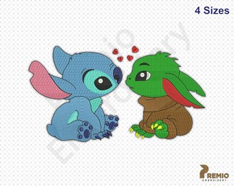 Stitch And Yoda Svg Etsy