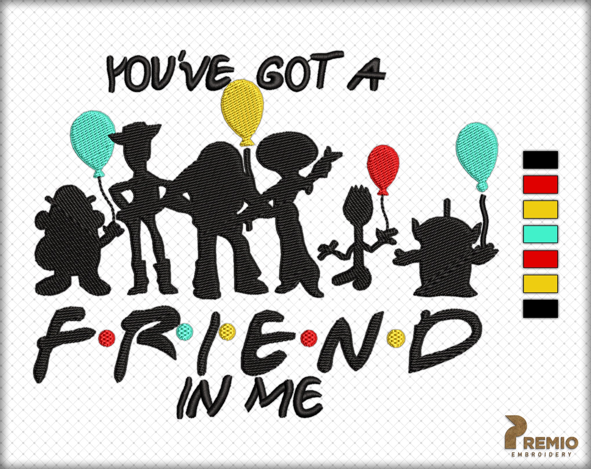 You've Got a Friend in Me Embroidery Design Toys Story - Etsy India