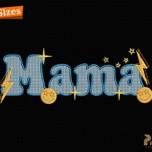 Mama Stickerei, gesegnete Mama Stickdatei, Muttertag Stickdatei, Muttertag Stickdatei Design, 5 Größen, Instant Download Bild 2