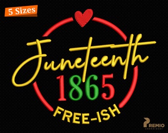 Juni 1865 Stickmuster, Juni, schwarze Geschichte Monat Stickerei, afrikanische Maschinenstickerei, 1865 Stickmuster