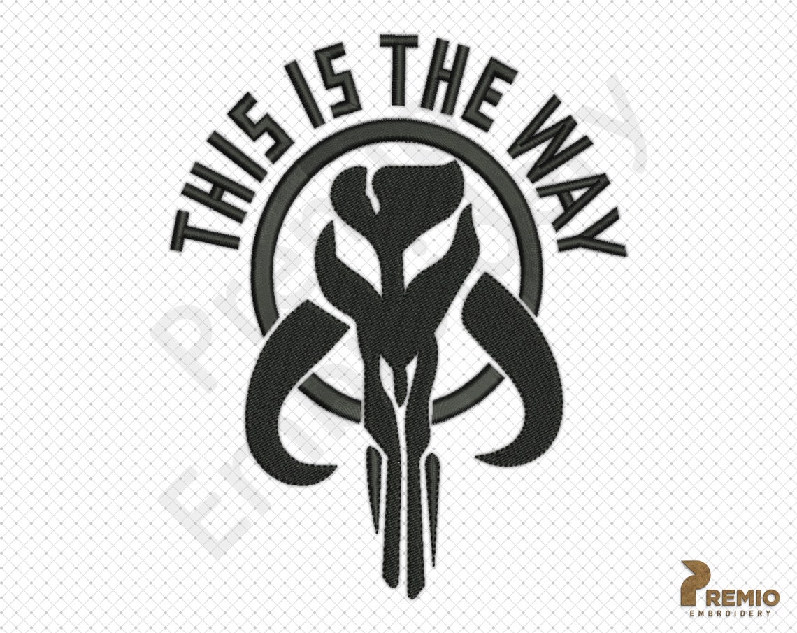 Mandalorian Logo Embroidery Design This Is The Way | Etsy