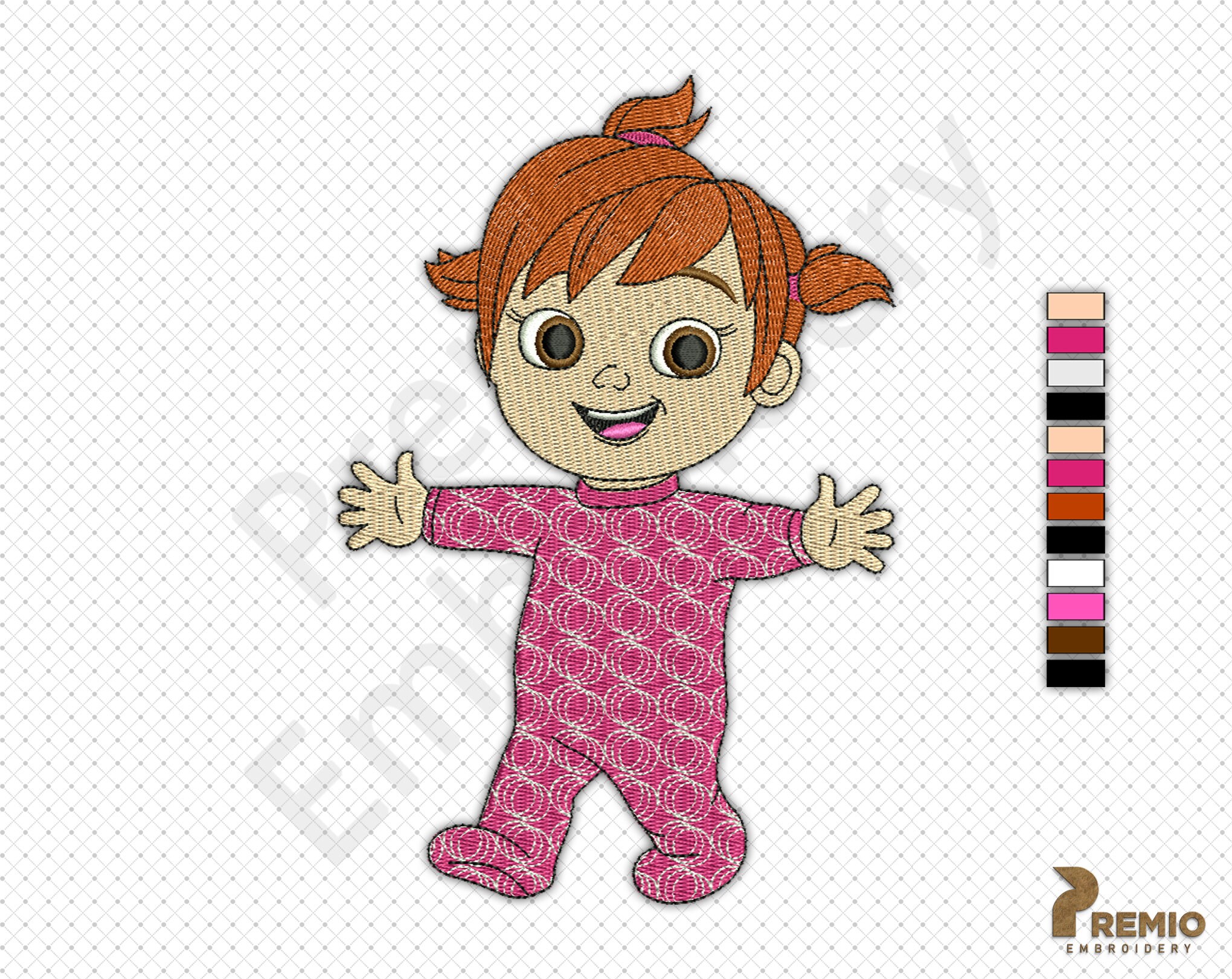 Cocomelon Embroidery Design Cocomelon Yoyo Embroidery - Etsy Finland