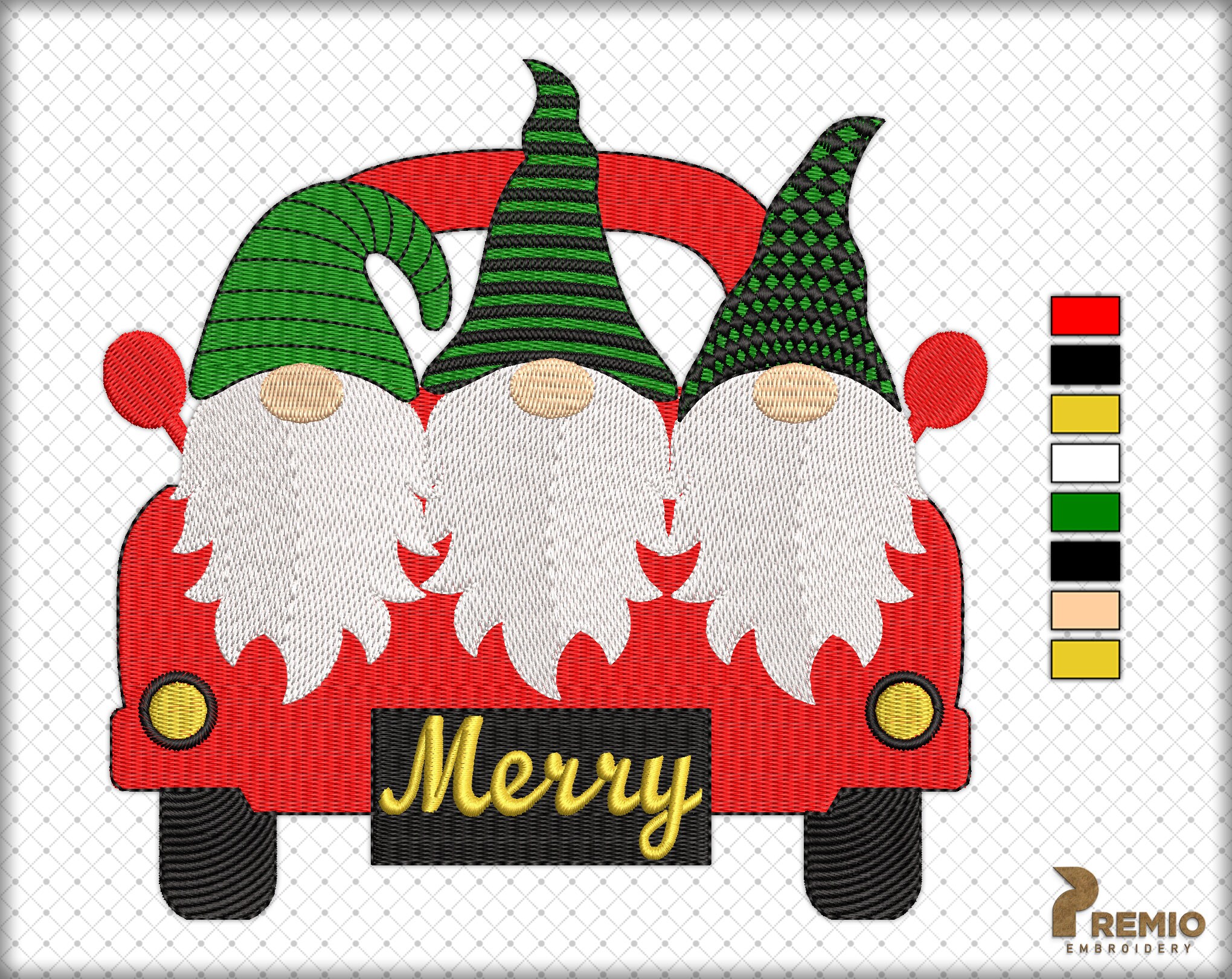 Gnome Embroidery Designs Gnome Embroidery Design Christmas - Etsy