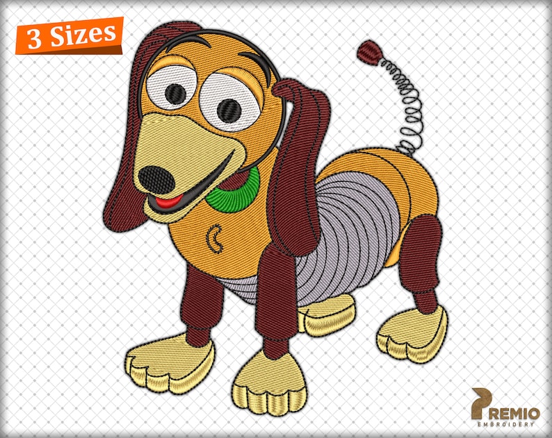 Toy story slinky dog embroidery design toy story embroidery  etsy