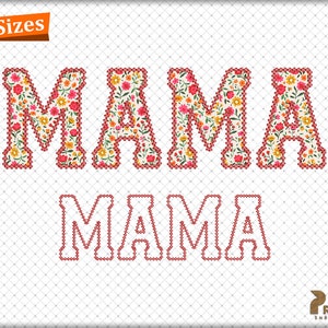 Archivos de bordado con apliques de mamá, personalice sus creaciones con los diseños de bordado de mamá, archivo de diseño de bordado de regalo del Día de la Madre para mamá