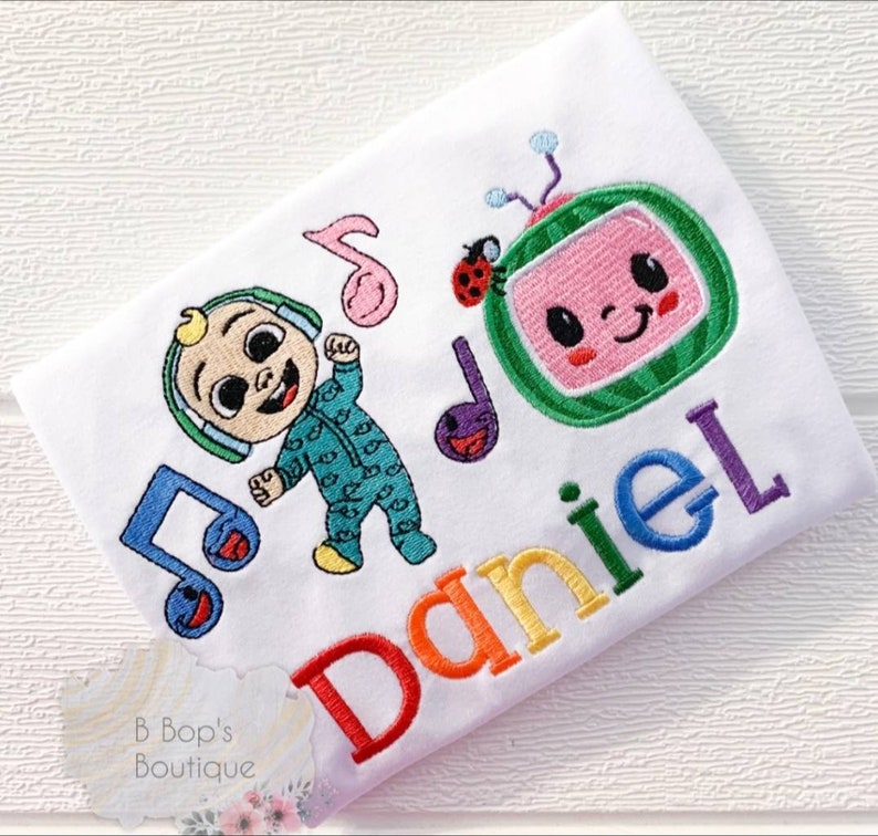 Jj cocomelon embroidery design cocomelon baby johny  etsy canada