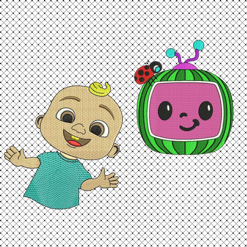 Cocomelon jj embroidery design nursery rhymes embroidery  etsy