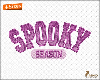 Spooky Embroidery Design, Halloween Embroidery Design, Halloween Spooky Vibes Embroidery Design, Spooky Season Embroidery Design - Digital
