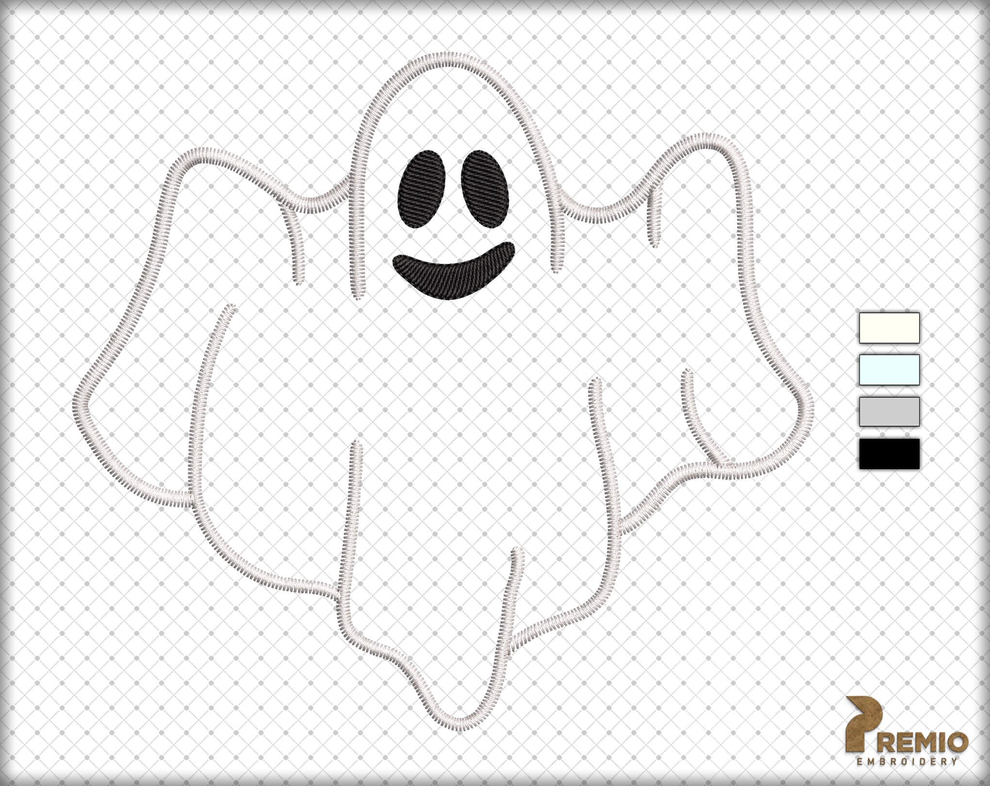 Scary Face Embroidery Design File, Machine Embroidery design - Inspire  Uplift