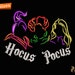 Hocus Sisters Embroidery Design, Pocus Sisters Embroidery Designs, Halloween Sisters Embroidery Patterns - Machine Embroidery Designs Files 