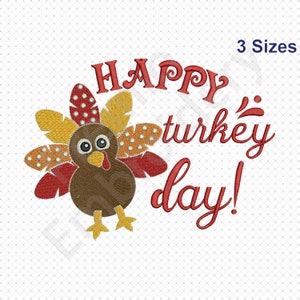 Truthahn Stickerei Designs, Thanksgiving Truthahn Stickerei Designs, Thanksgiving Stickerei Designs, Happy Truthahn Tag Stickerei Design