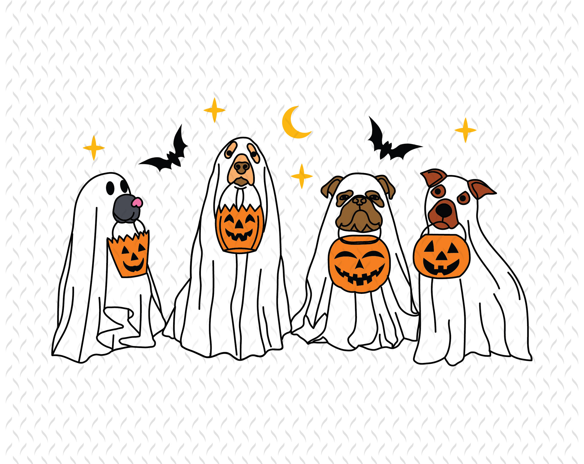 Retro Ghost Dog PNG, Spooky Season PNG, Ghost Png, Halloween Dog Png ...