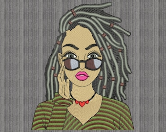Black Woman embroidery designs, African Machine Embroidery Designs, Afro Black Girl Embroidery Design, Afro Woman Machine Embroidery Design