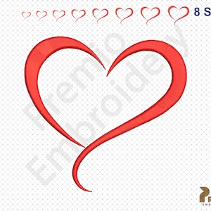 Herz Stickmuster, Herz Liebe Maschinenstickerei, Valentinstag, Maschinenstickerei
