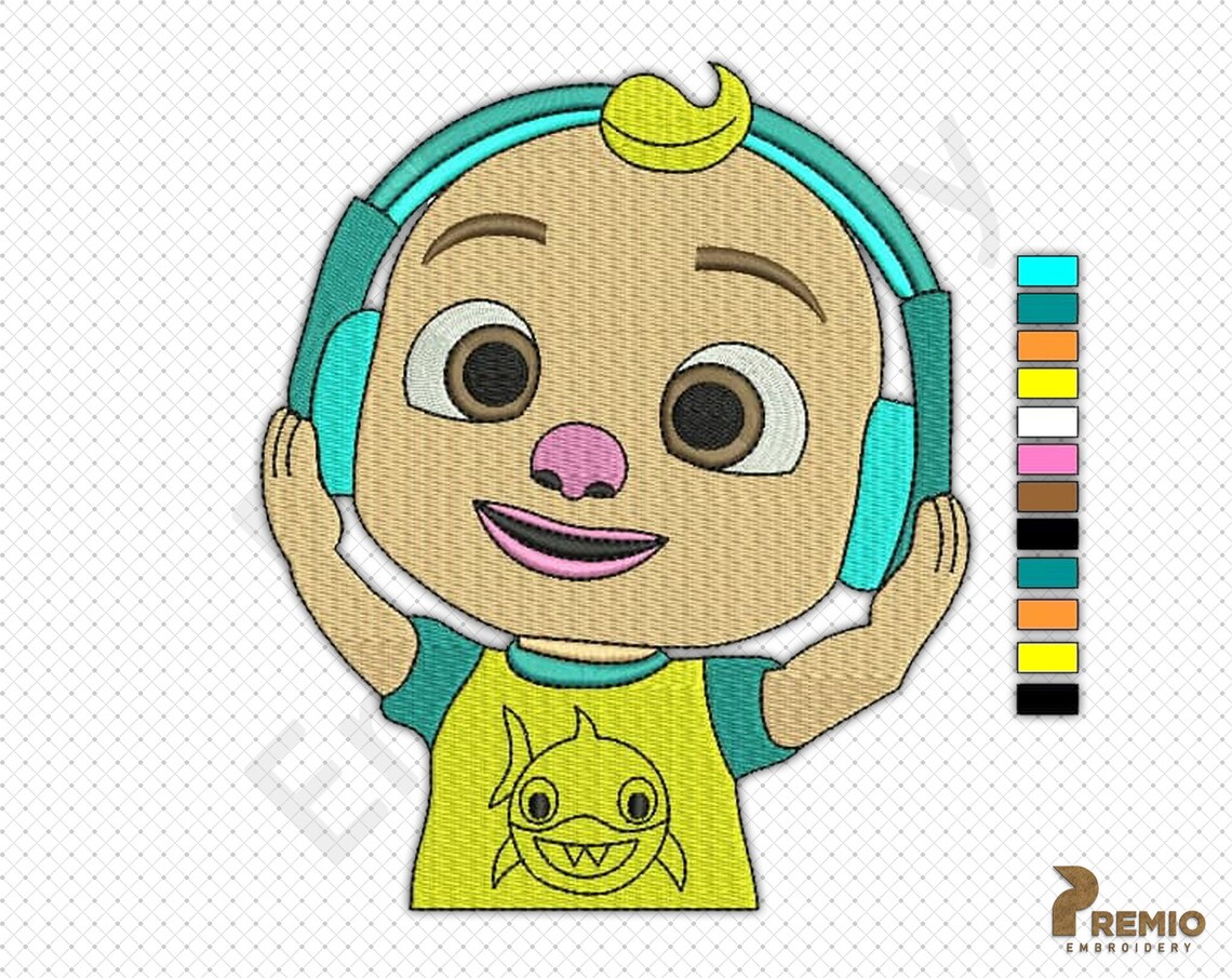 Baby Johny JJ Embroidery Design Johny Etsy