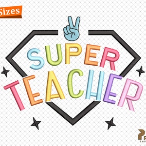 Lehrer Stickmuster, Bleistift Stickmuster, Geschenk zum Lehrer Tag Stickdateien, Lehrer Leben Schulklasse Stickdatei