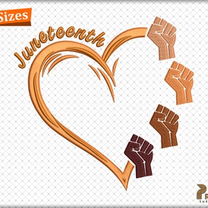 Juneteenth Embroidery Design, Afro Embroidery Design, Black Live Matters Machine Embroidery Design, BLM Embroidery Design, DOPE Embroidery