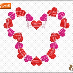 Valentine&#39;s Day Love Embroidery Designs, Valentine Day Embroidery Design Patterns, Love Hearts Embroidery Design Files - Digital Downloads
