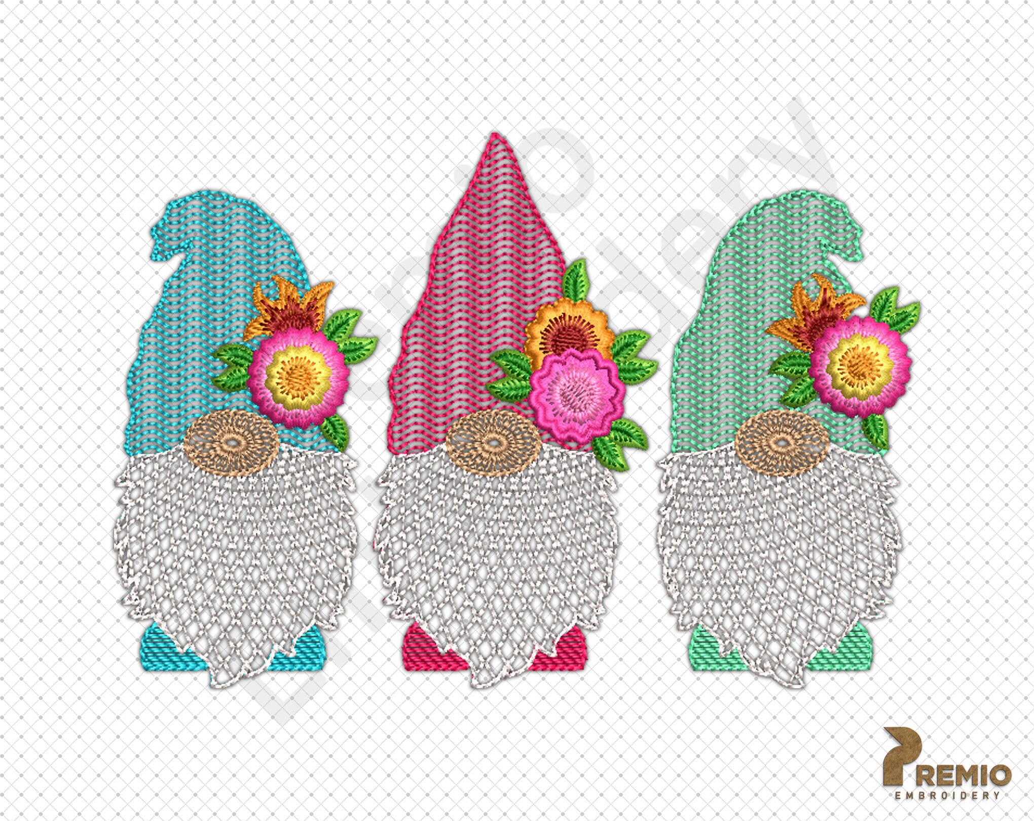 Spring gnome embroidery designs summer gnome embroidery  etsy uk Spring gnome embroidery designs summer gnome embroidery  etsy uk