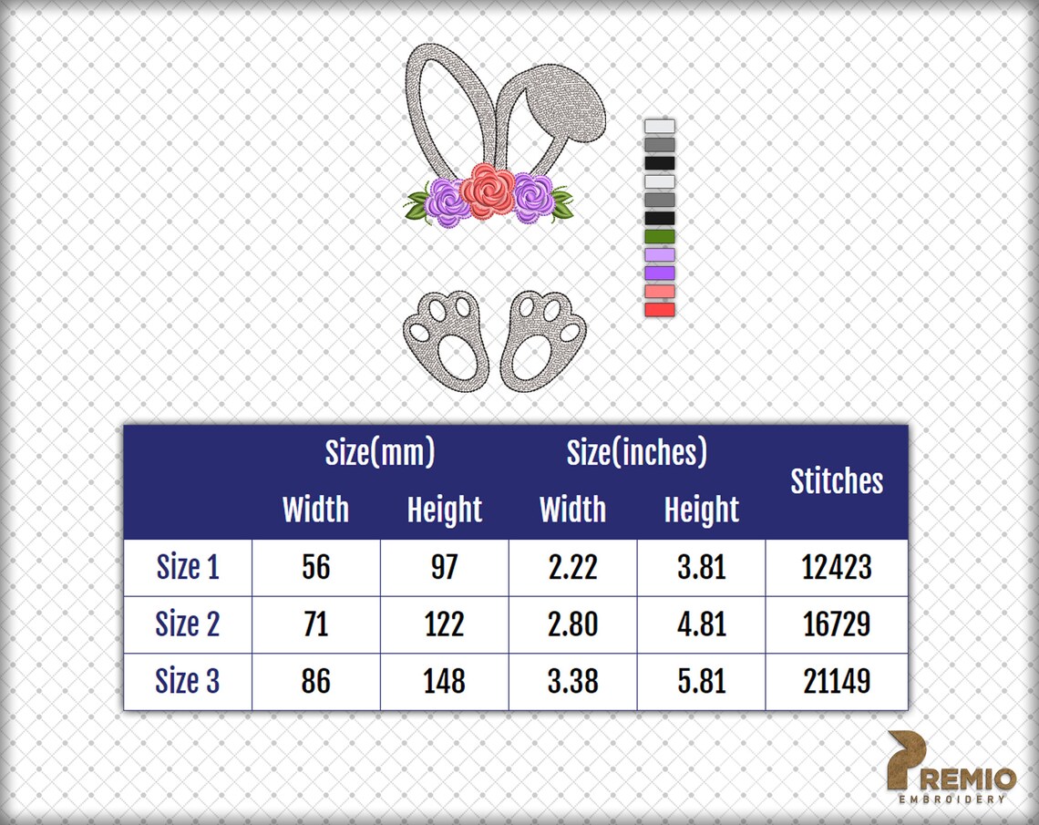 Happy Easter Bunny Monogram Digital Embroidery Machine Design, Easter ...