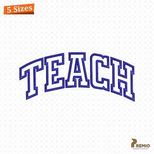 Teach Applique Embroidery design, Back to School Machine Embroidery Files, School Teach Inspire Embroidery, Teacher Life Embroidery Designs