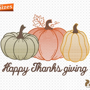 Pumpkin Digital Machine Embroidery Design, Fall Embroidery Design, Autumn Design Embroidery, Thanksgiving Autumn Leaves Pumpkin Embroidery