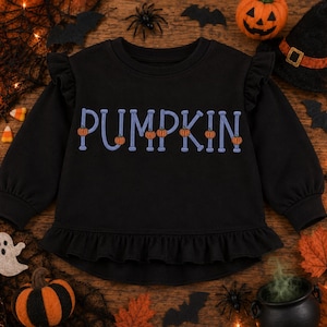 Halloween Pumpkin Embroidery Font, Halloween Satin BX Alphabet, Monogram BX Font, Fall Machine Embroidery Font - 9 Size (Digital Download)