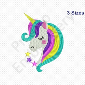 Unicorn Embroidery Designs, Unicorn Embroidery pattern, Unicorn Face Embroidery Designs, Girly Unicorn Embroidery Designs,