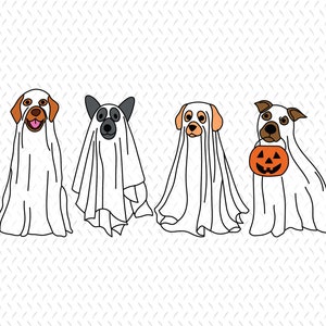 Ghost Dog PNG, Ghost PNG, Retro Spooky Season Png, Dog Ghost PNG, Halloween Dog, Sublimation png files, Halloween Png, Png files for Shirts
