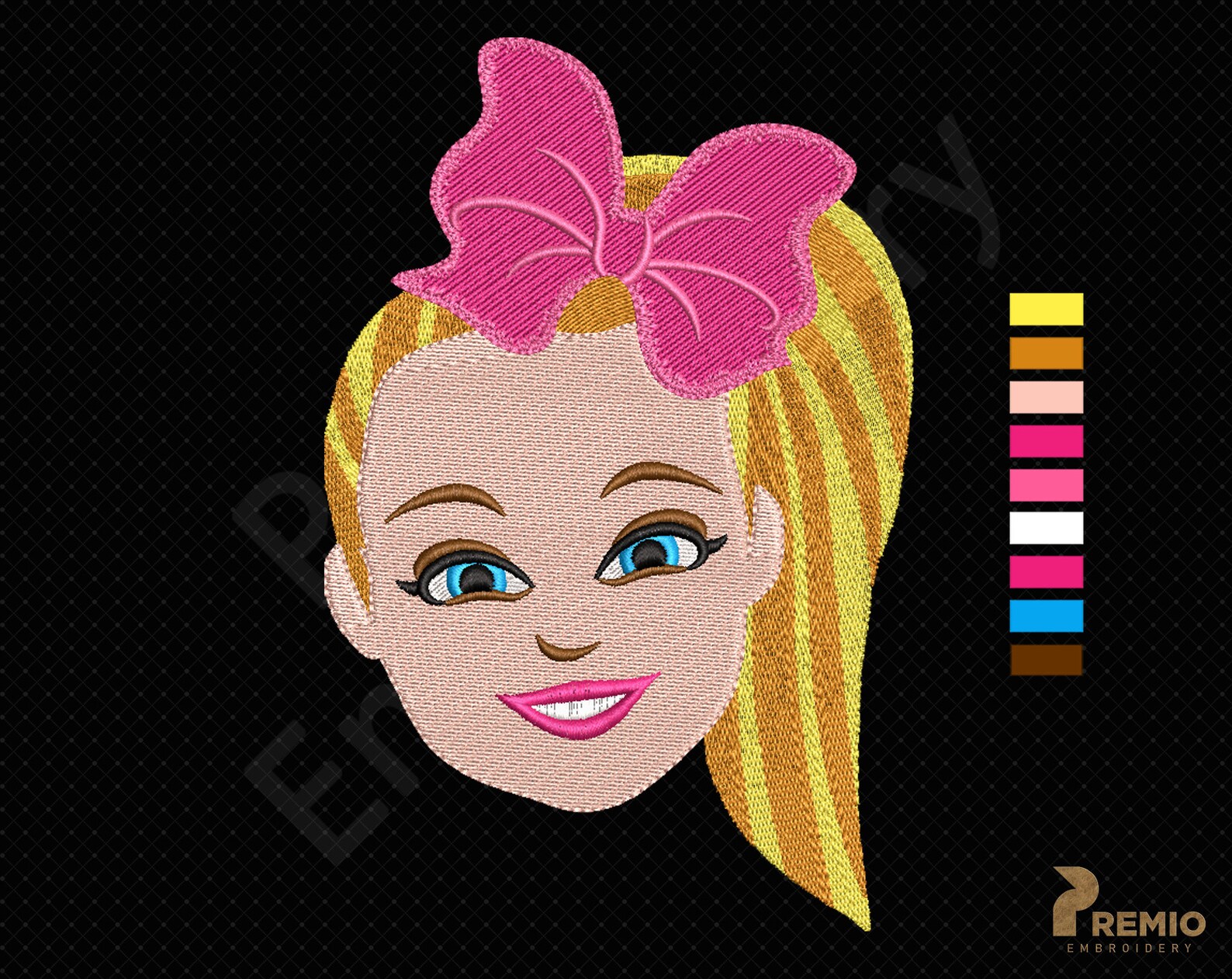 Jojo Embroidery design Jojo Bow bow Embroidery design Baby Etsy