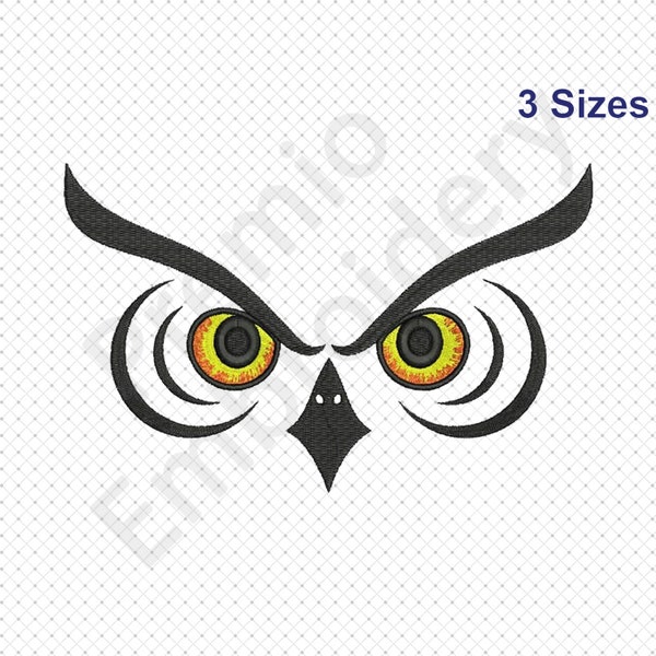 Owl Embroidery Design, Owl Eye Embroidery Design, Owl Machine Embroidery, Owl Embroidery Designs -Machine Digital Embroidery Pattern Files