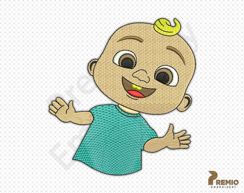 Cocomelon JOJO Cocomelon johnny Cocomelon Nursery Rhymes designs Cocomelon JJ Embroidery Design Nursery Rhymes Embroidery Designs