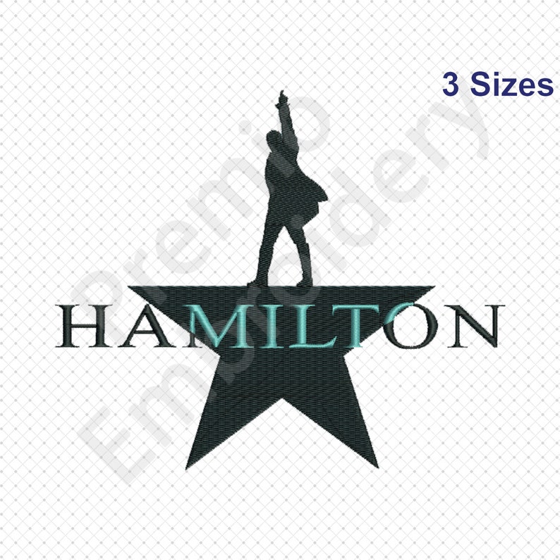 Hamilton Design Hamilton Embroidery Hamilton Logo Etsy