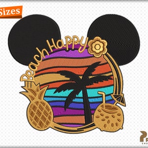 Summer Embroidery Design, Beach Embroidery Design, Spring Summer Embroidery Files, Hello Summer Embroidery Designs -Digital Download