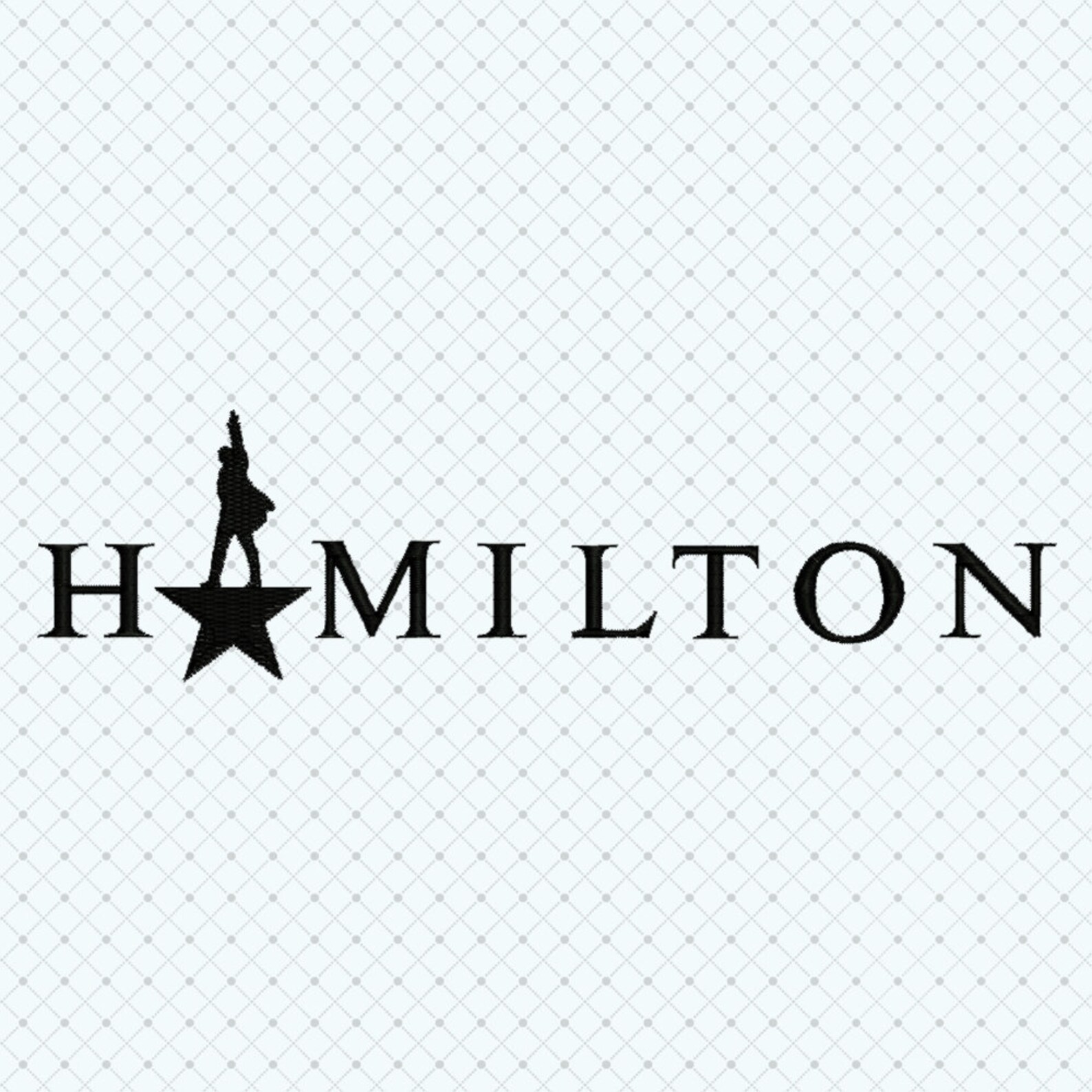 Hamilton Embroidery Hamilton Design Hamilton Embroidery Etsy