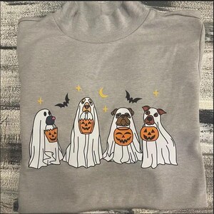 Cane fantasma retrò PNG, Stagione spettrale PNG, Fantasma PNG, Cane di Halloween PNG, Cane di Halloween PNG, Stampa su maglietta, Sublimazione PNG, Download digitale PNG immagine 2