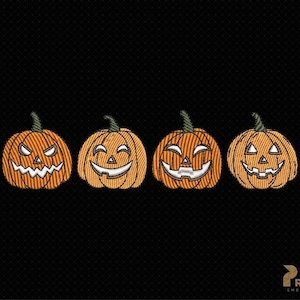 Halloween Embroidery Design, Pumpkin Machine Embroidery Files, Autumn Embroidery Design, Fall Embroidery File - Embroidery Digital Downloads