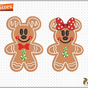 Gingerbread Cookie Embroidery Design, Christmas Gingerbread Machine Embroidery Designs, Gingerbread Man Embroidery Files - Digital Download