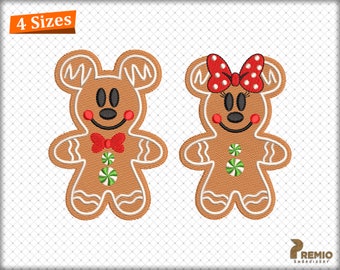 Gingerbread Cookie Embroidery Design, Christmas Gingerbread Machine Embroidery Designs, Gingerbread Man Embroidery Files - Digital Download