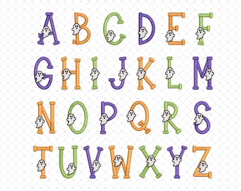 Spooky Embroidery Font, Ghost Embroidery Font, Halloween Serif Embroidery Alphabets, Halloween Personalized Machine Embroidery Name Font