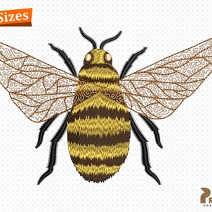Bee embroidery design, Mini Bee embroidery file, bee mini embroidery pattern, honeybee insect machine embroidery designs - Digital Download